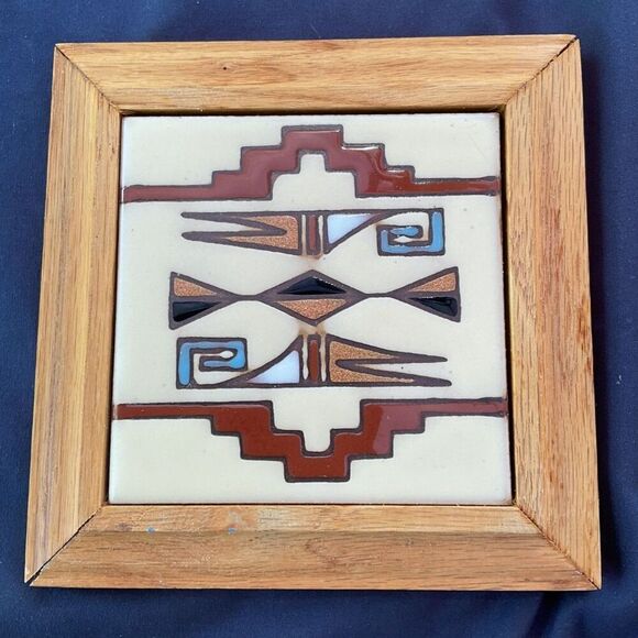 Vintage Ceramic Southwest Tile Set - Picture 4 of 4